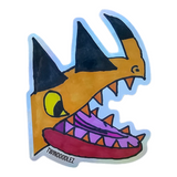 "Orange Dragon" Sticker