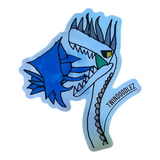 "Blue Flames" Sticker